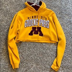 Minnesota gophers cropped sweatshirt